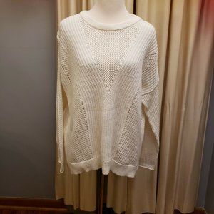 Express Knit Sweater White Medium